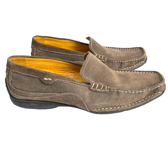 Bacco Bucci Other - Bacco Bucci Brown Leather Driving Loafers Crespo Moccasins Shoe Mens Sz 10 M